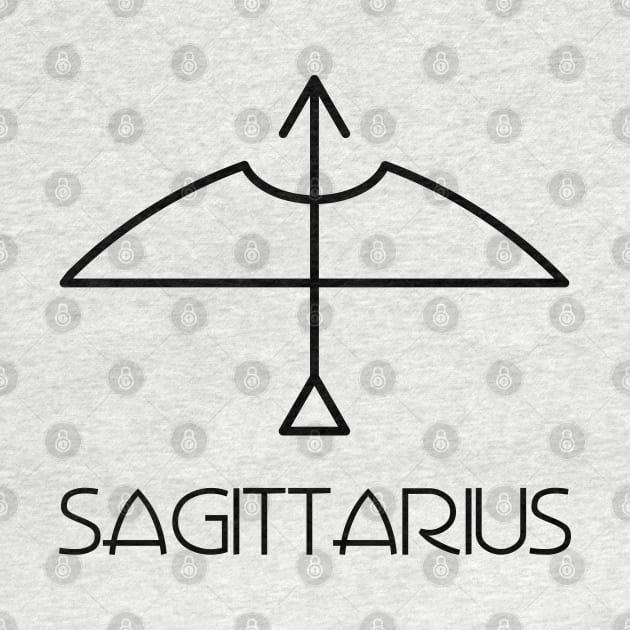 Sagittarius Doodle Line Art by inotyler